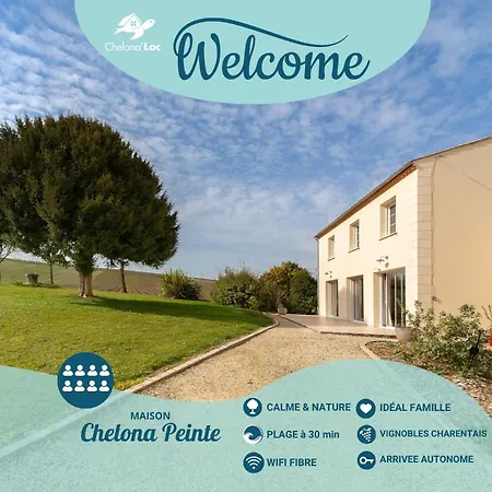 Maison Chelona Peinte Par Chelona'loc Holiday home Saint-Ciers-du-Taillon